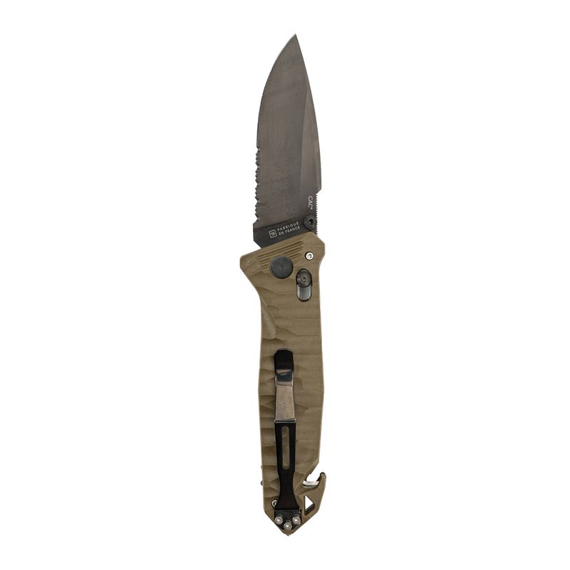 Cestovní nůž TB Outdoor CAC Serration Manche Toxifie PA6 GF khaki