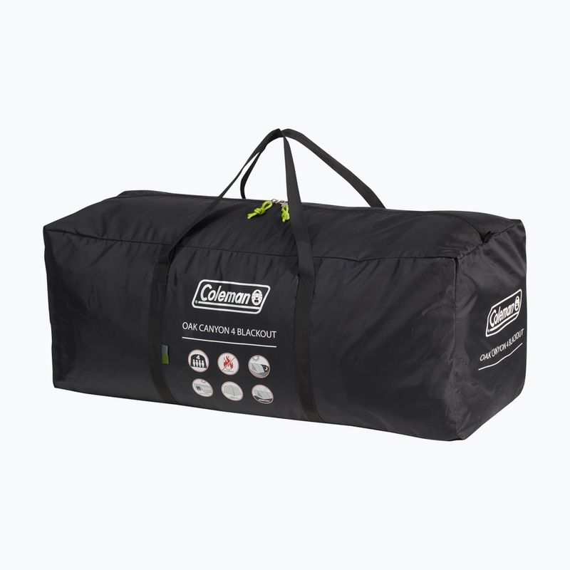 Kempinkový stan pro 4 osoby Coleman Oak Canyon 4 Blackout green  8