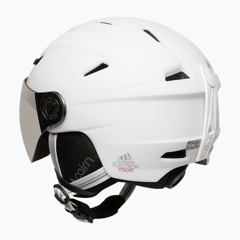 Lyžařská helma Cairn Electron Visor mat white 2