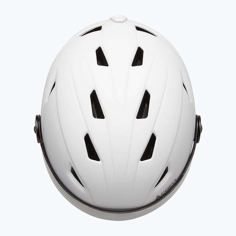Lyžařská helma Cairn Electron Visor mat white 3
