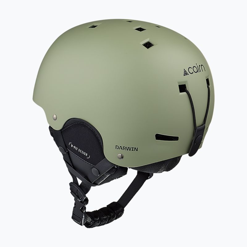 Lyžařská helma Cairn Darwin mat light khaki 2