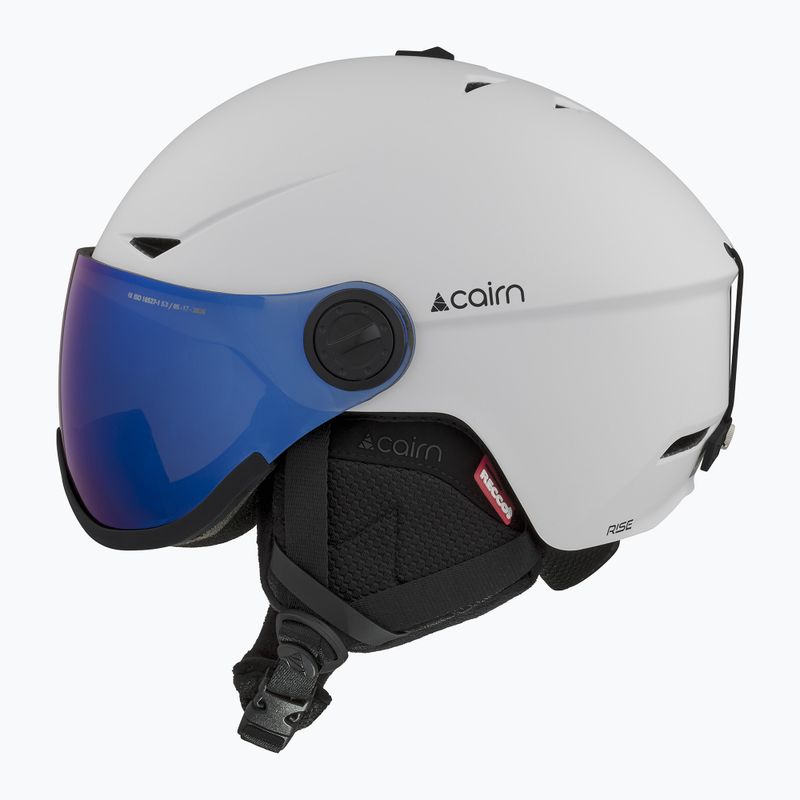 Lyžařská helma Cairn Rise II Visor mat white 2
