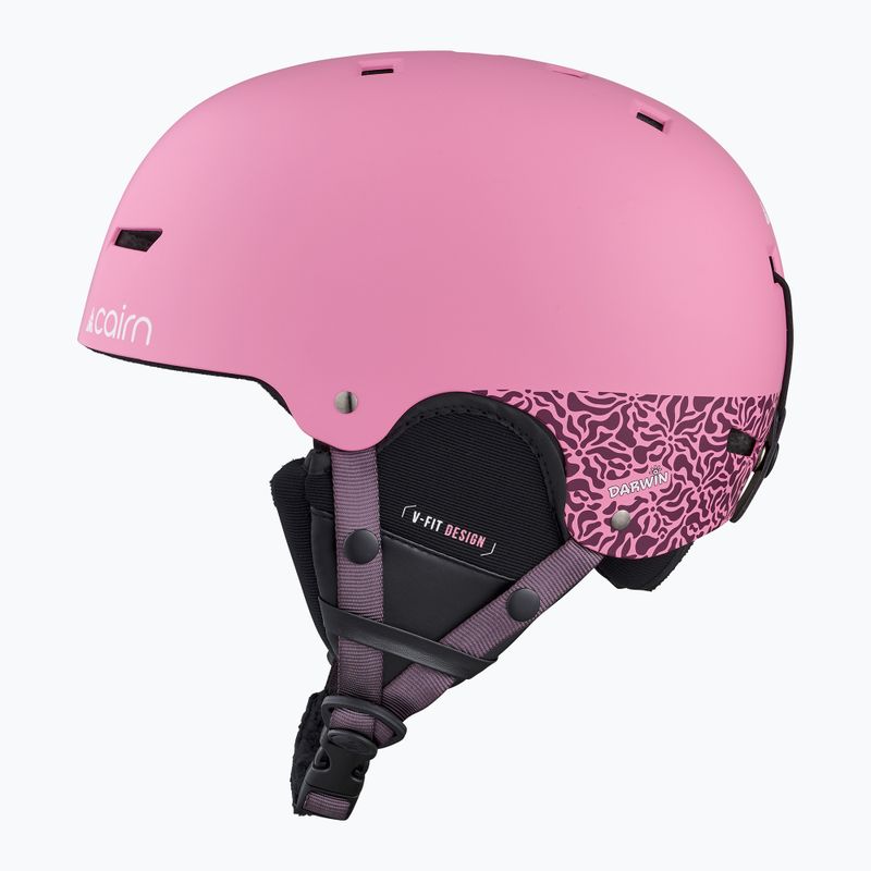 Dětská lyžařská helma Cairn Darwin Jr mat pink 2