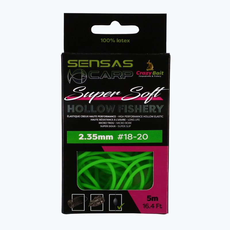 Sensas Hollow Fishery Super Soft tlumič nárazů tyče zelený 54505