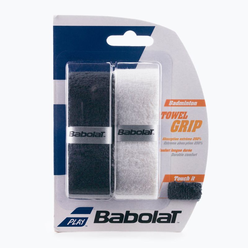 BABOLAT ručník Grip x2 černobílý 114266