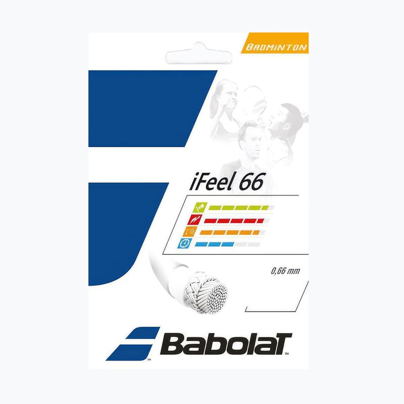 Tenisový výplet Babolat bad.iFEEL 10,2M white