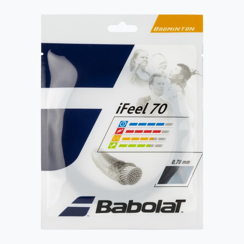 Tenisový výplet Babolat bad.iFEEL 10,2M black