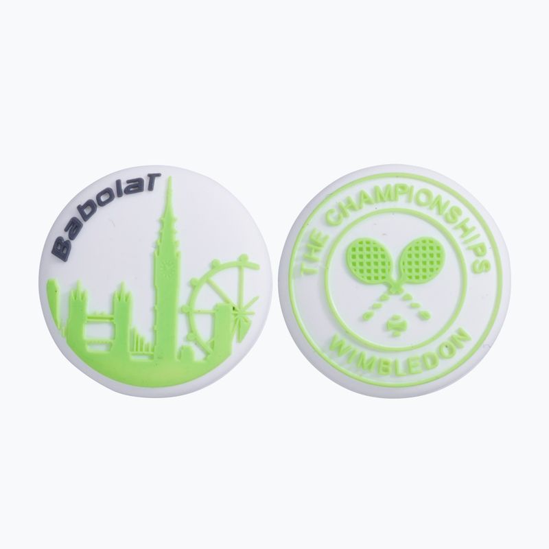 BABOLAT Tlumič Wimbledon 2ks bílo-zelený 700044