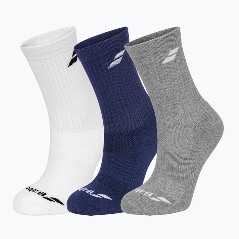 Ponožky Babolat 3 páry white/estate blue/grey