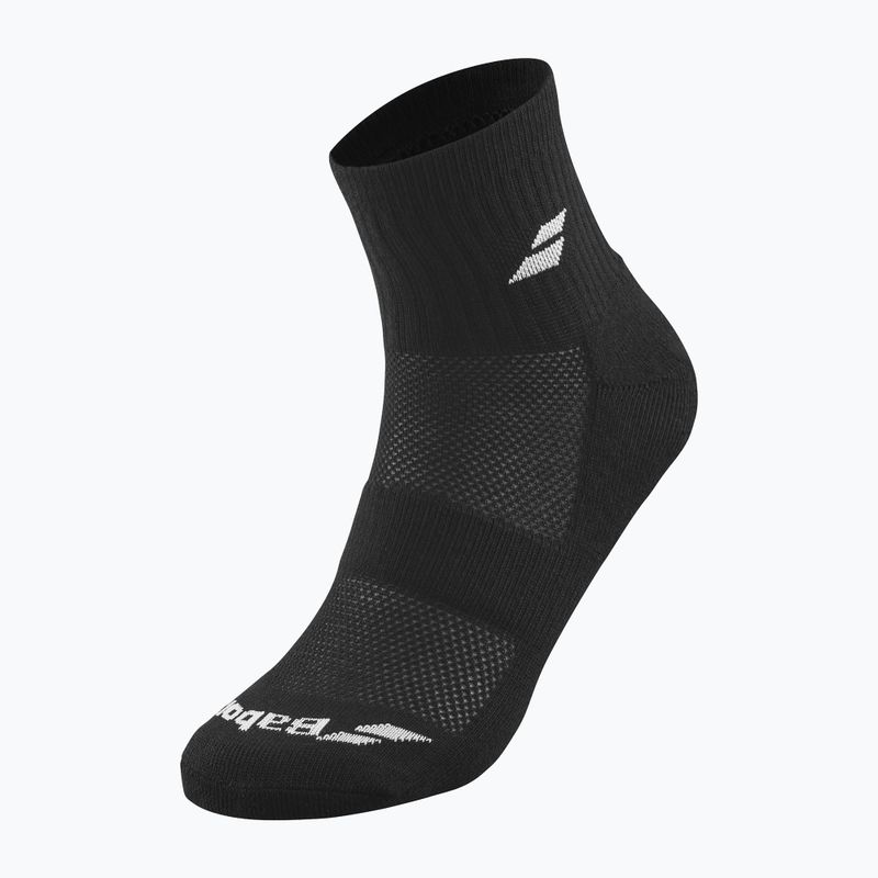 Ponožky Babolat Quarter 3 Pack black/black 2