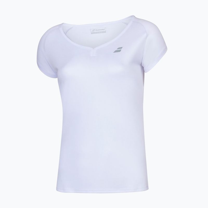 Dámské tenisové tričko Babolat Play Cap Sleeve white/white