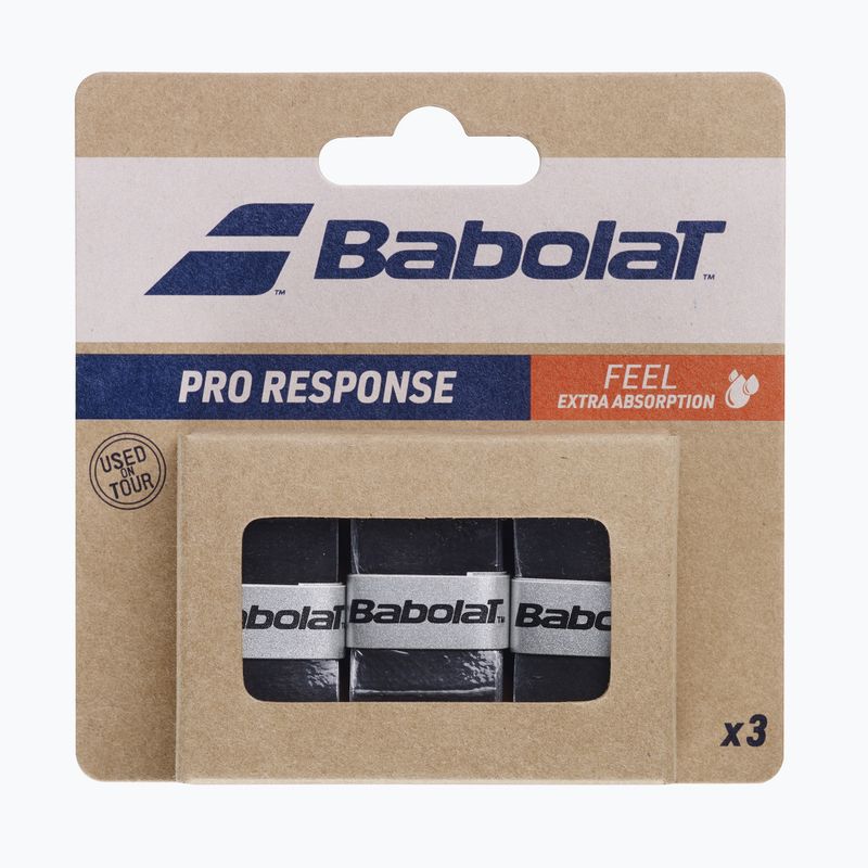 Omotávka na tenisovou raketu Babolat Pro Response 3 ks black