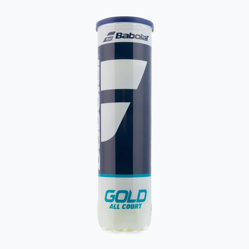 Sada tenisových míčků 4 ks. BABOLAT Gold All Court 4 žlutá 502085 2