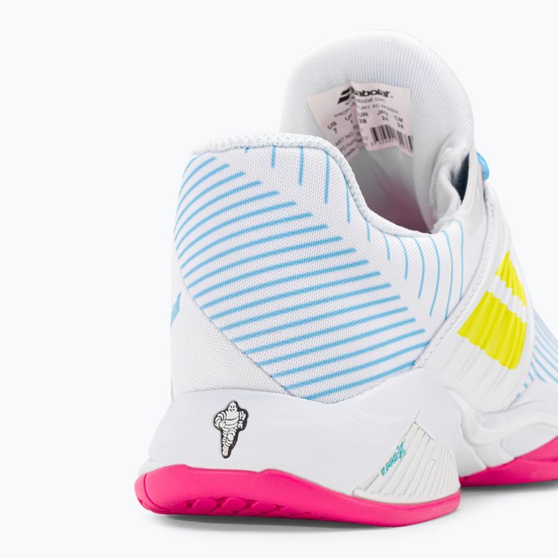 Dámská tenisová obuv Babolat 21 Jet Mach 3 Clay white/sulphur spring 9