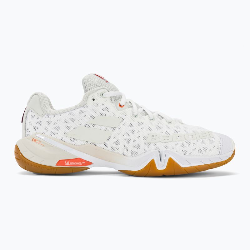 Pánská badmintonová obuv Babolat 22 Shadow Tour white/light grey 2