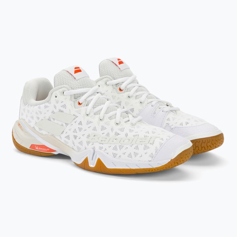 Pánská badmintonová obuv Babolat 22 Shadow Tour white/light grey 4