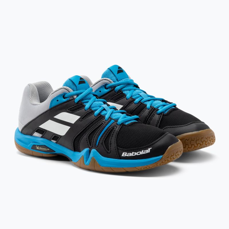 Pánská badmintonová obuv BABOLAT 22 Shadow Team black-blue 30F2105 5