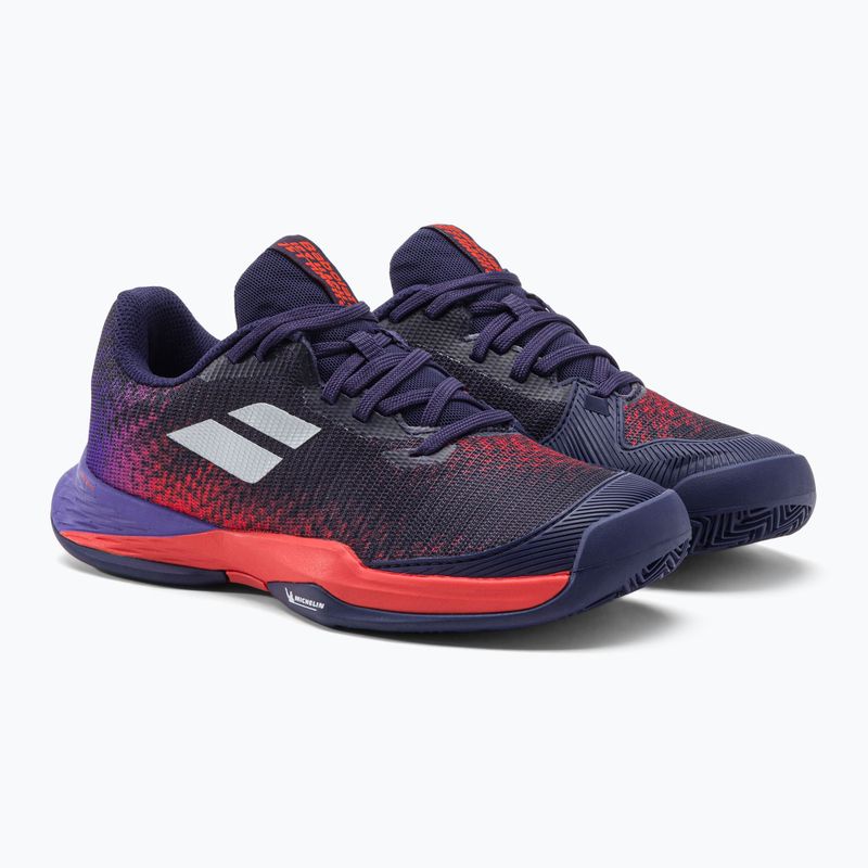 Dětská tenisová obuv BABOLAT 22 Jet Mach 3 Clay blue ribbon 33S22730 5