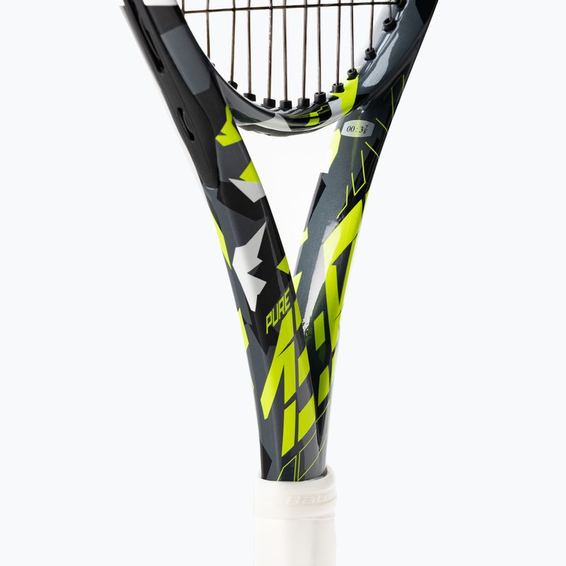 Dětská tenisová raketa Babolat Pure Aero Junior 25 šedo-žlutá 140468 4