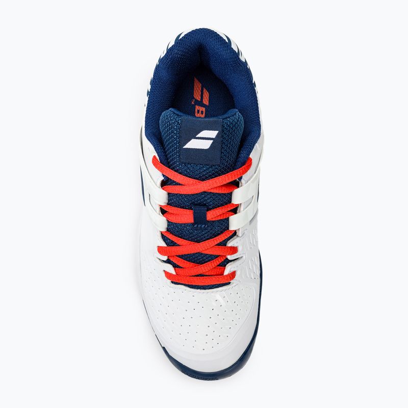 Dětské tenisové boty Babolat Propulse All Court white/estate blue 5
