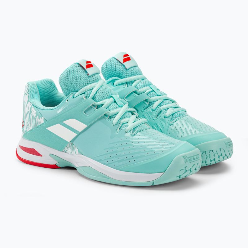 Dětská tenisová obuv Babolat Propulse All Court JR yucca/white 4