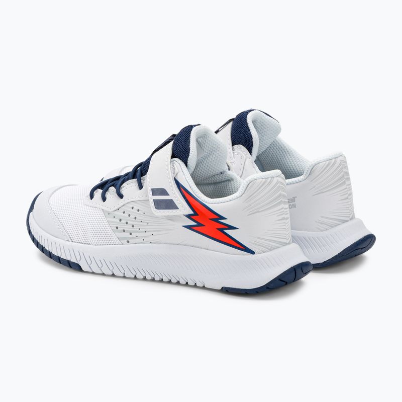 Tenisová obuv Babolat Pulsion All Court Kid white/estate blue 3