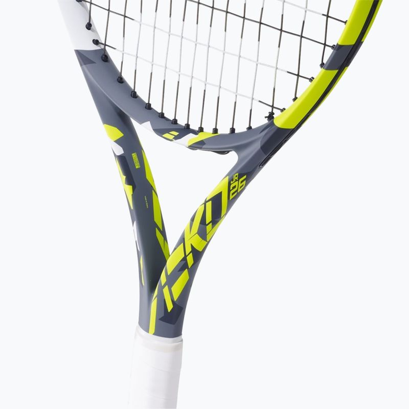Dětská tenisová raketa Babolat Aero Junior 26 grey/yellow/white 10