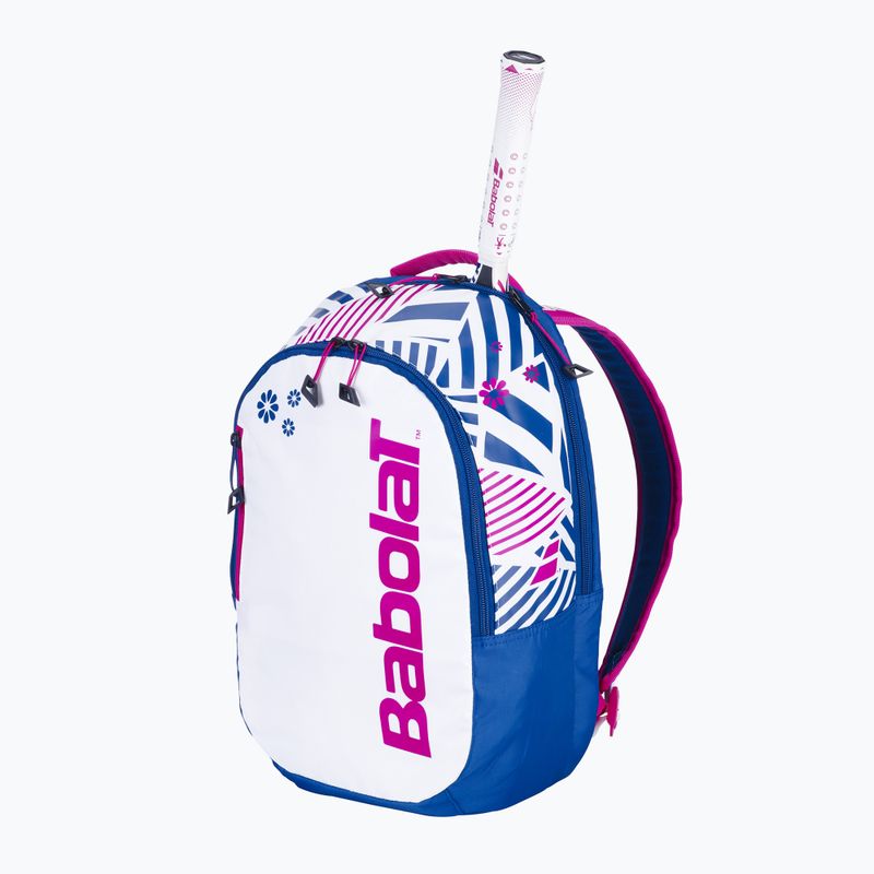 Dětský tenisový batoh Babolat 14 l white/blue 2