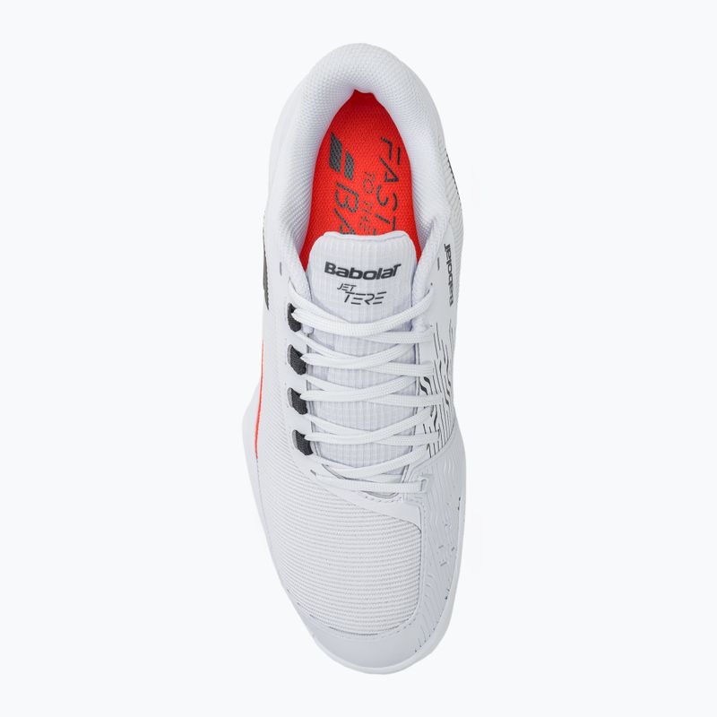 Pánské tenisové boty  Babolat Jet Tere 2 All Court white/strike red 5