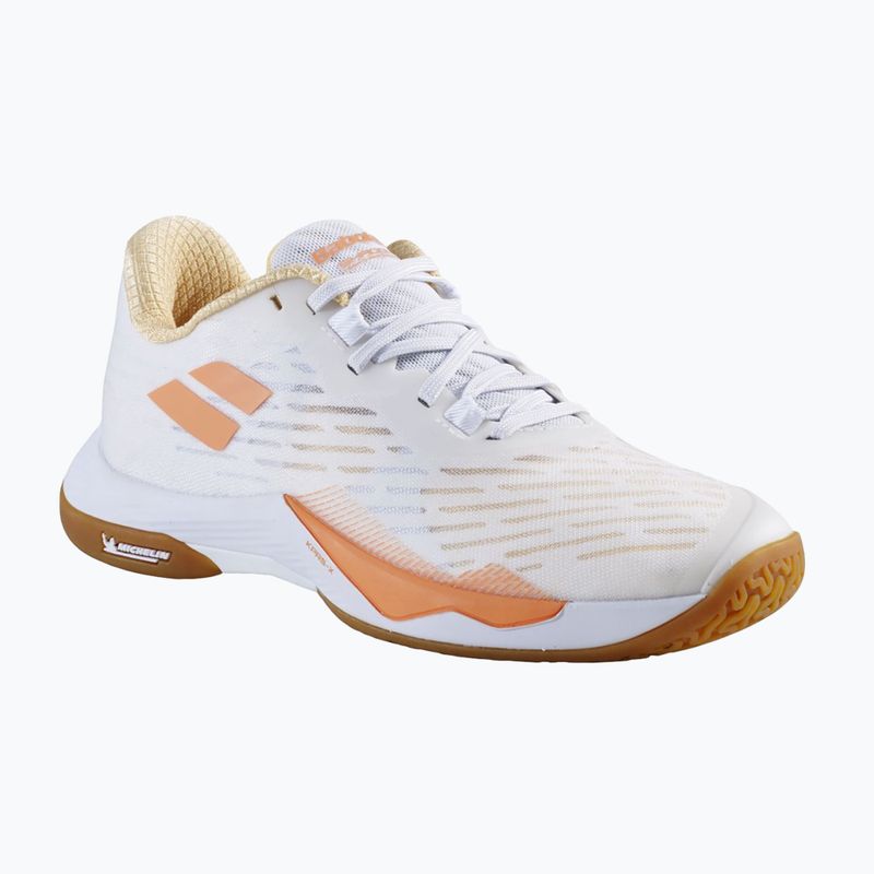 Dámské boty na badminton Babolat Shadow Tour 5 W white/ yellow 8