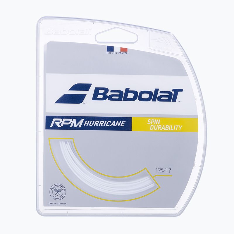 Tenisové struny Babolat 12 m RPM Hurricane white