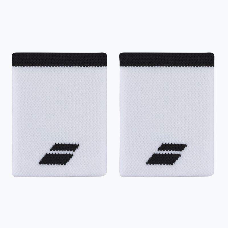 Potítka  Babolat Logo Jumbo Wristband 2 ks  white/black