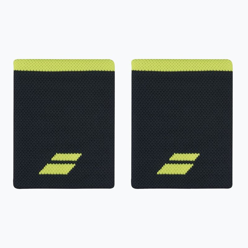 Potítka  Babolat Logo Jumbo Wristband 2 ks  black/aero
