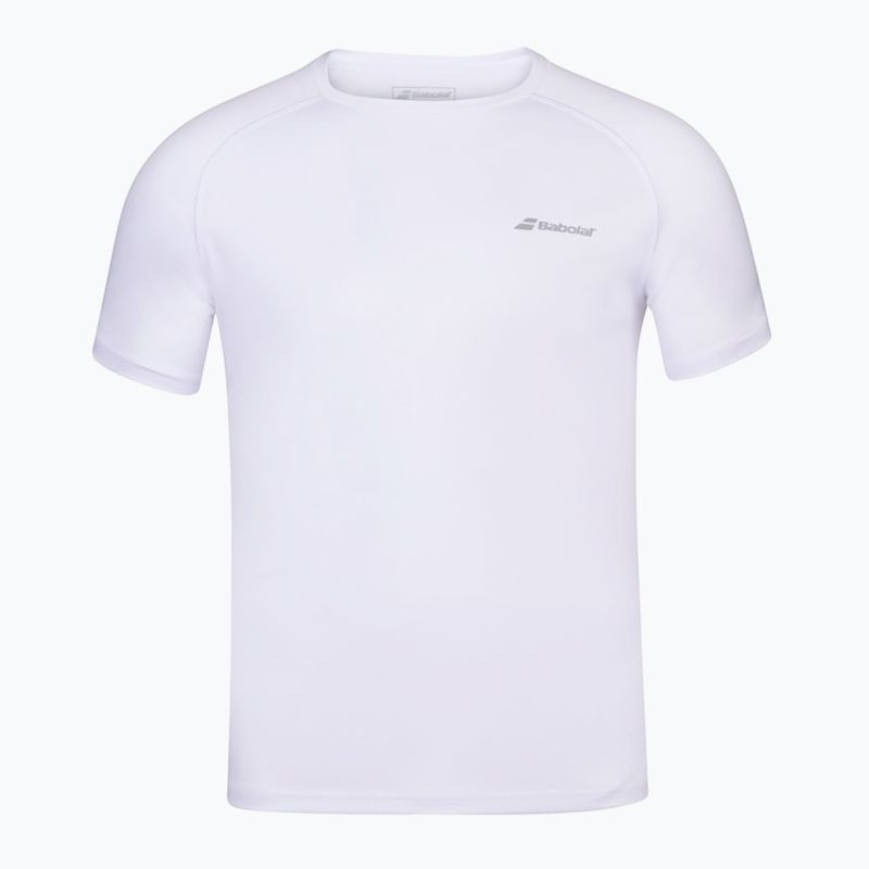 Dětské tričko Babolat Play Crew Neck white/white
