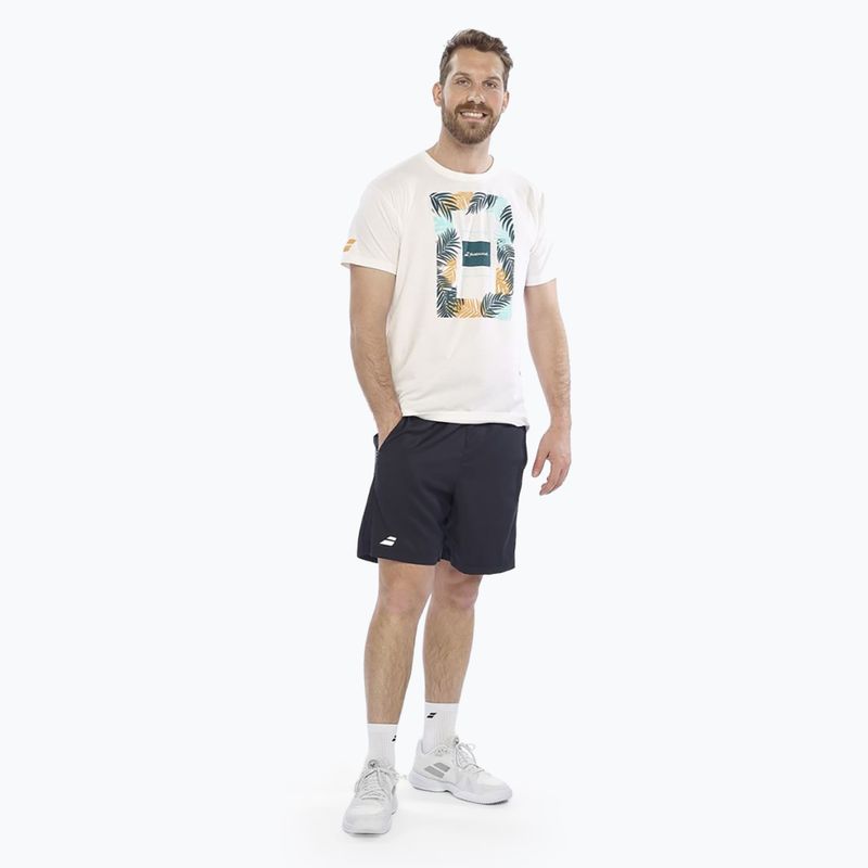 Babolat pánské tričko Exercise Message 1000 white/white 2