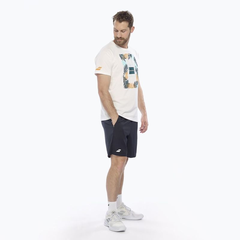 Babolat pánské tričko Exercise Message 1000 white/white 4
