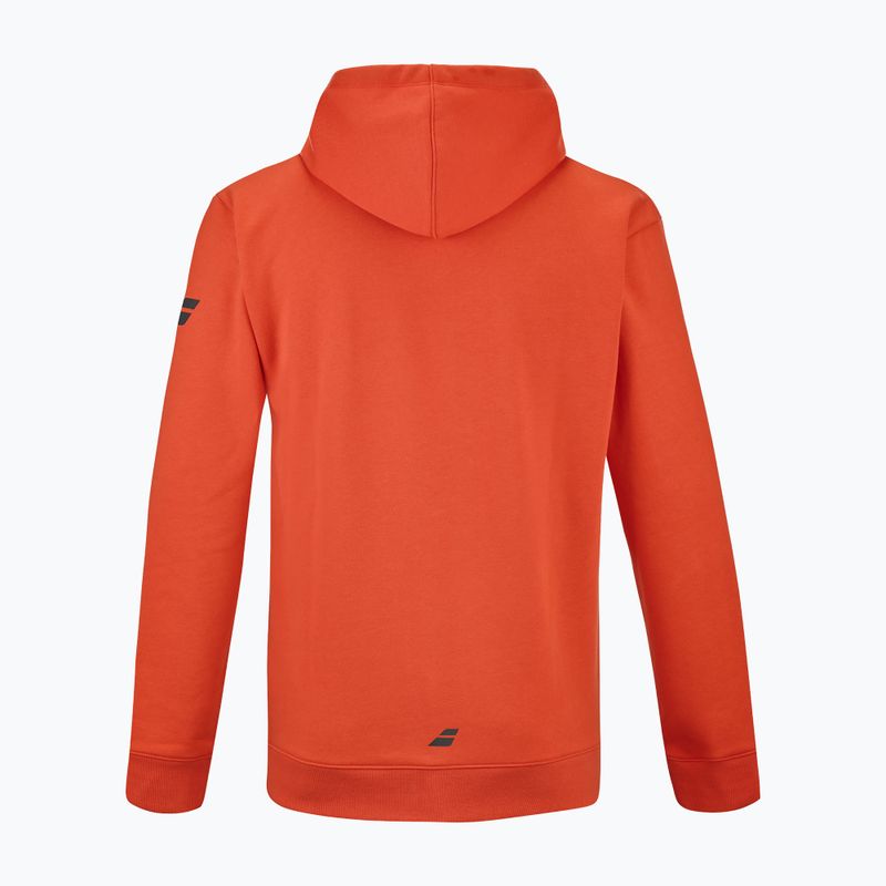 Pánská tenisová mikina Babolat Exercise Hood Sweat fiesta red 2