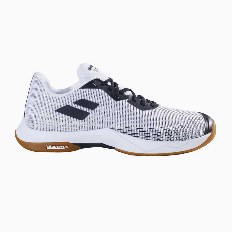 Pánské badmintonové boty Babolat Shadow Spirit 2 white/ black 9