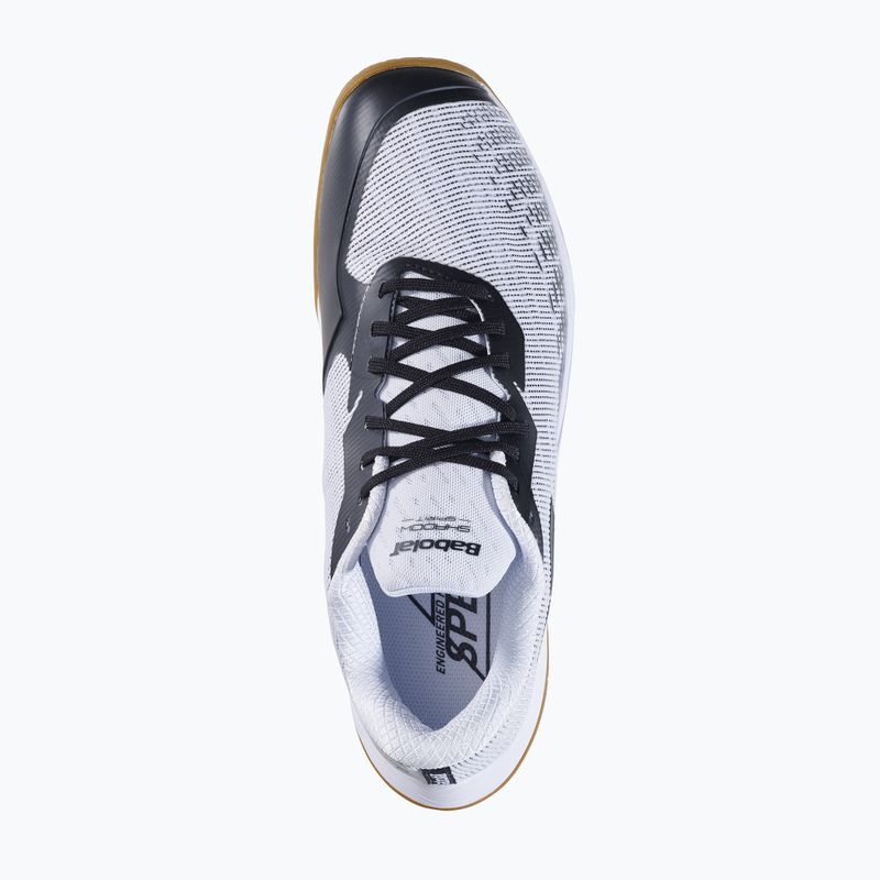 Pánské badmintonové boty Babolat Shadow Spirit 2 white/ black 12