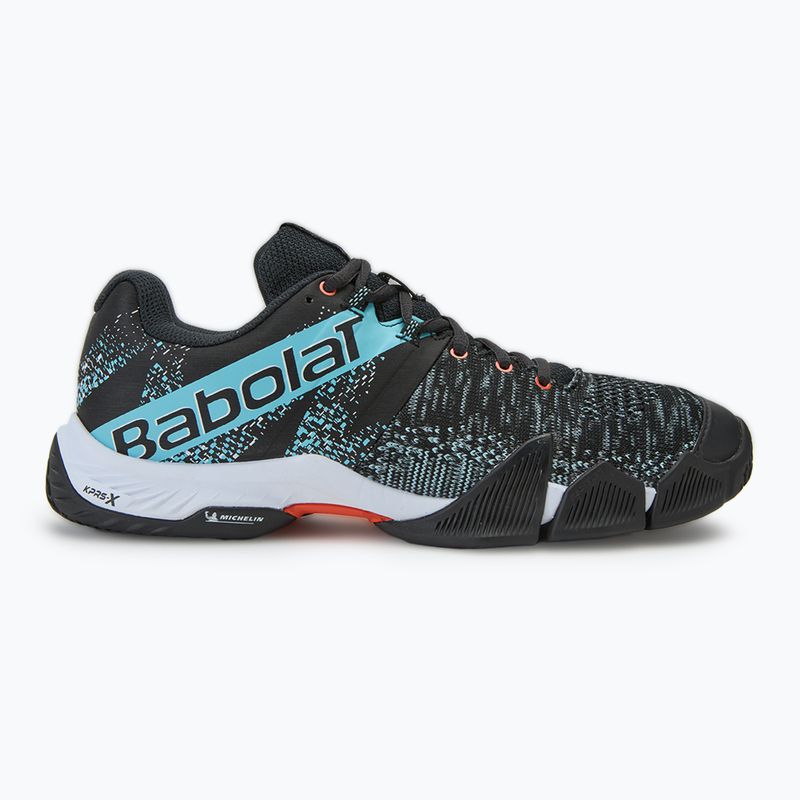 Pánské boty na padel Babolat Movea black/light blue 2