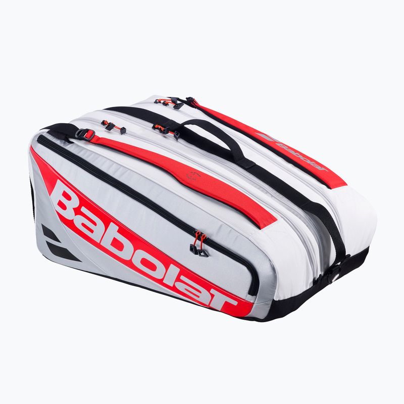Taška na padel Babolat RH Pro Padel Juan Lebron 62 l white/ silver/ red 2