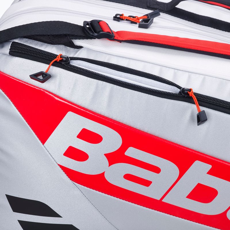 Taška na padel Babolat RH Pro Padel Juan Lebron 62 l white/ silver/ red 3