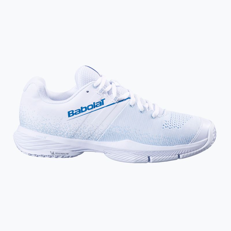 Dámské boty na padel Babolat Sensa W white/ cool blue 2