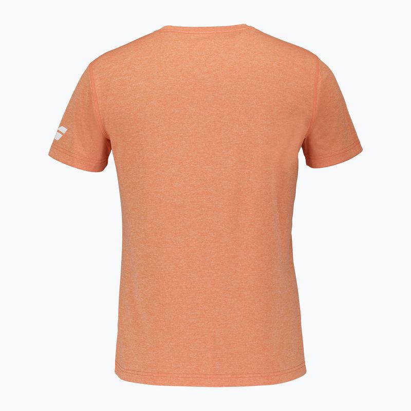 Pánské tričko Babolat Exercise Graphic vibrant orange hthr 3