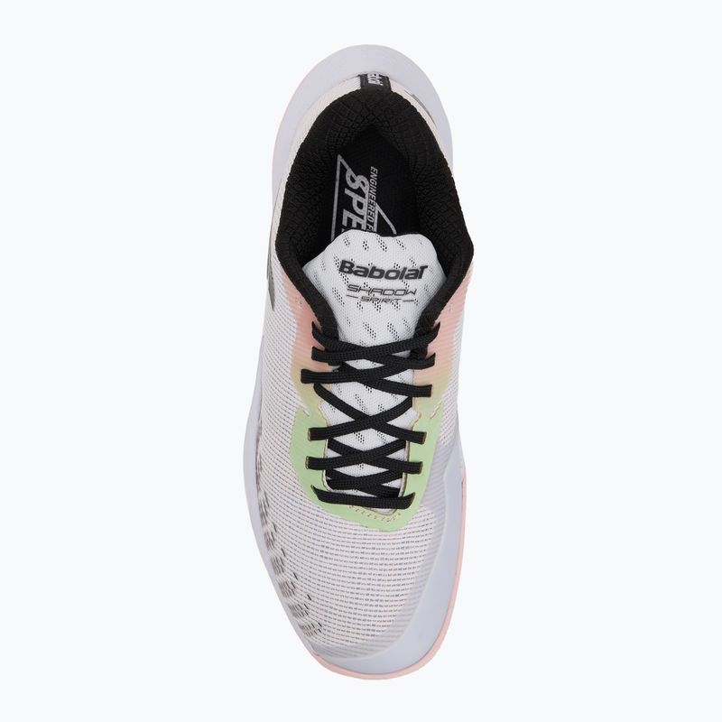 Boty na badminton Babolat Shadow Spirit 2 W white/white 5