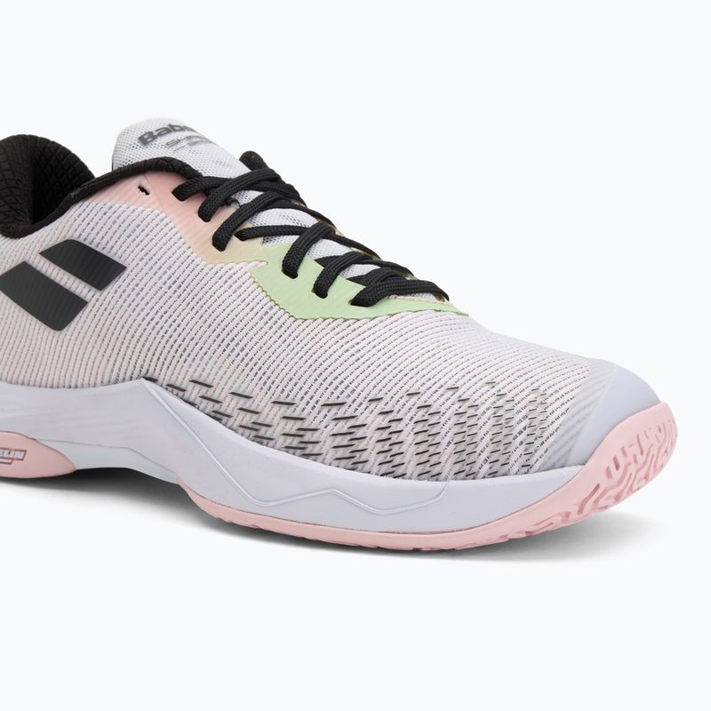 Boty na badminton Babolat Shadow Spirit 2 W white/white 7