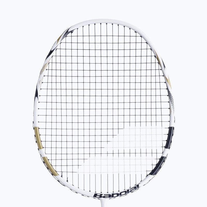 Dětská badmintonová raketa Babolat Prime white/gold 7