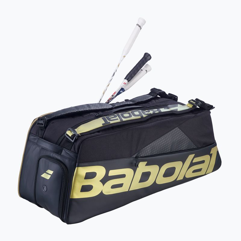 Taška na badminton Babolat Cross Pro Bad 60 l black/gold 3