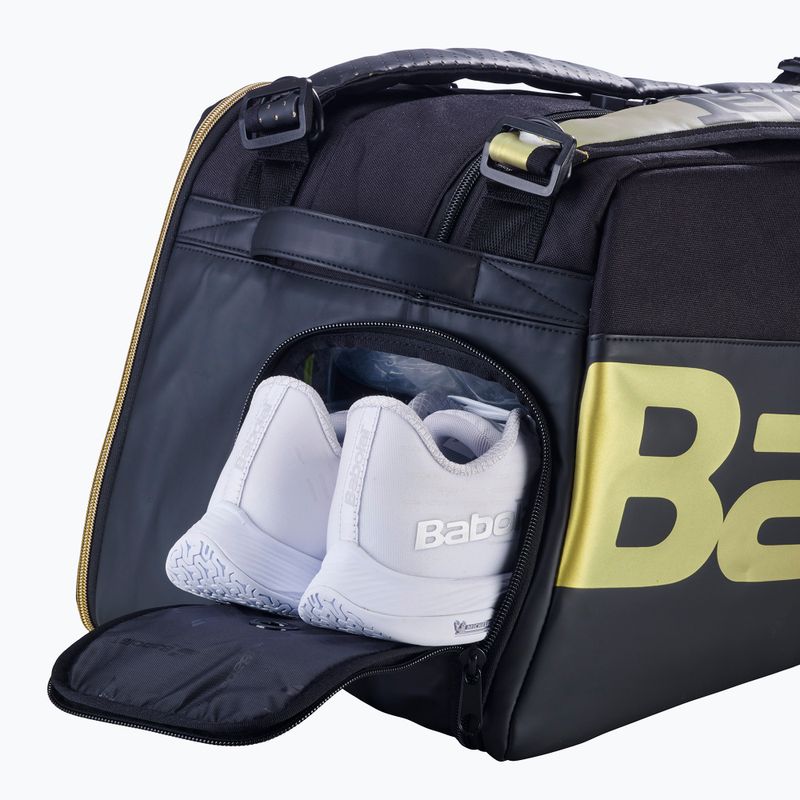 Taška na badminton Babolat Cross Pro Bad 60 l black/gold 5
