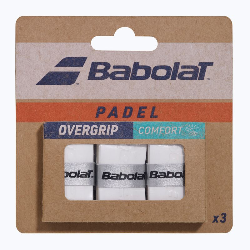 Omotávky na padel Babolat Comfort Padel 3 pack white 3